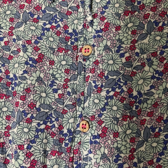 Vintage America Elsie Peplum Blouse Size 3X Floral Cottagecore Peasant Boho - Picture 10 of 15